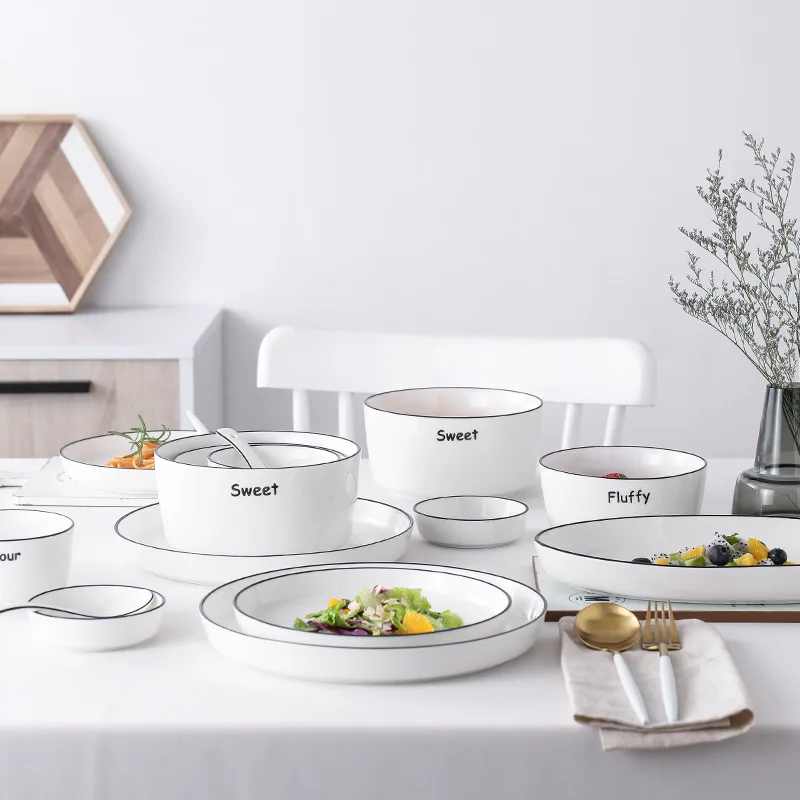 Керамические домашние миски английские ins большие для супа европейские еды