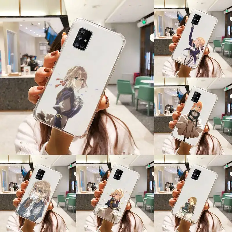 

Violet Evergarden Phone Case Transparent For Samsung S A M J 21 20 50 30 60 5 7 51 71 90 11 10 J710 e p PLUS Prime 5G