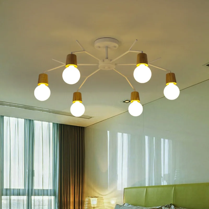 Светодиодная люстра в скандинавском стиле современный светильник арт-деко с