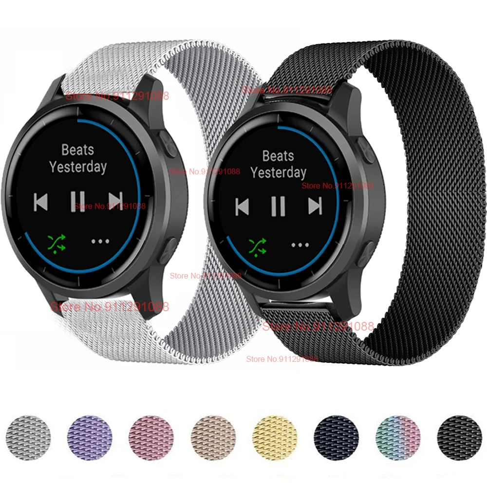 

Magnetic Loop Strap For Garmin Venu 2 2S/Venu SQ Music Smart Watch Band 22 20MM Bracelet For Vivoactive 4 3 4S Correa Wristband
