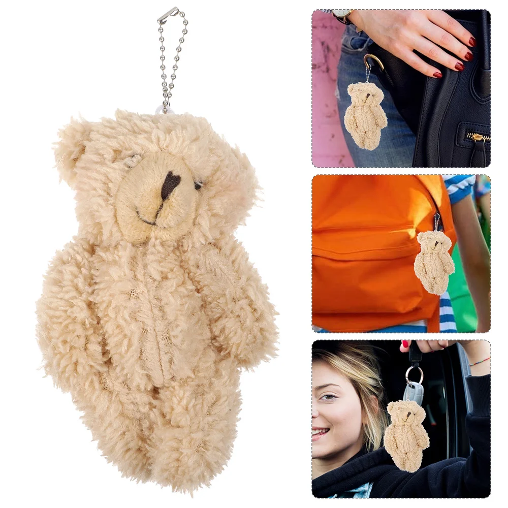 

6 Pcs Creative Hangings Portable Key Chain Pendants Bear Shape Bag Ornaments