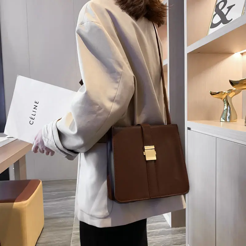 

Small Crossbody Bags for Women Vintage Pu Leather Female Cross Body Bag Hasp