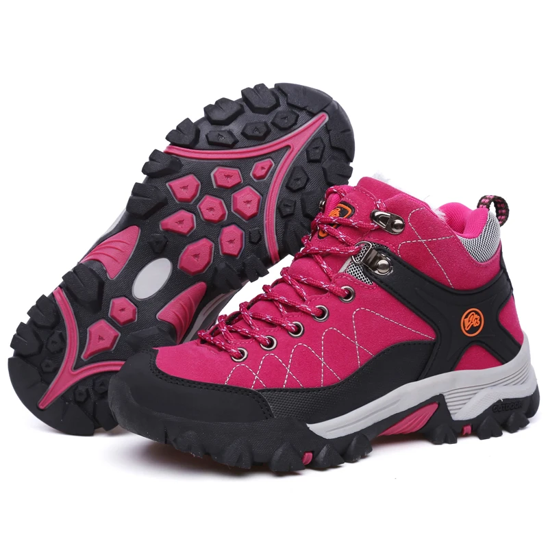 Новинка зимняя походная обувь пара кроссовок Водонепроницаемая теплая для