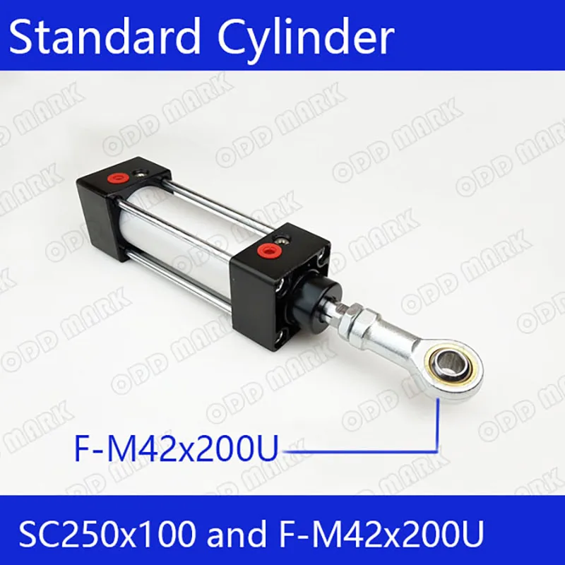 

SC250*100 250mm Bore 100mm Stroke SC250X100 SC Series Single Rod Standard Pneumatic Air Cylinder SC250-100 pneumatic cylinder