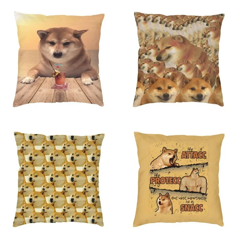 

Cheems Shiba Inu Doge Meme Cushion Cover 3D Printing Floor Pillow Case for Sofa Custom Pillow Cover Decoration Sofa Cushion