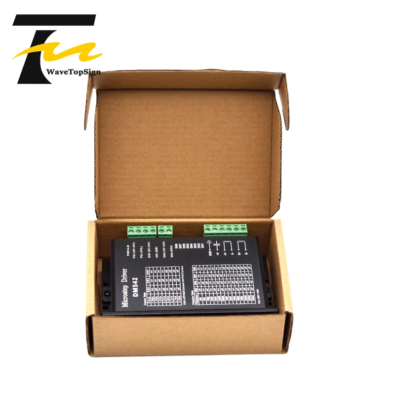 WaveTopSign Драйвер шагового двигателя DM542 Напряжение 20 50VDC ток 1 0 4.2A для 57 86 серии 2 фазы