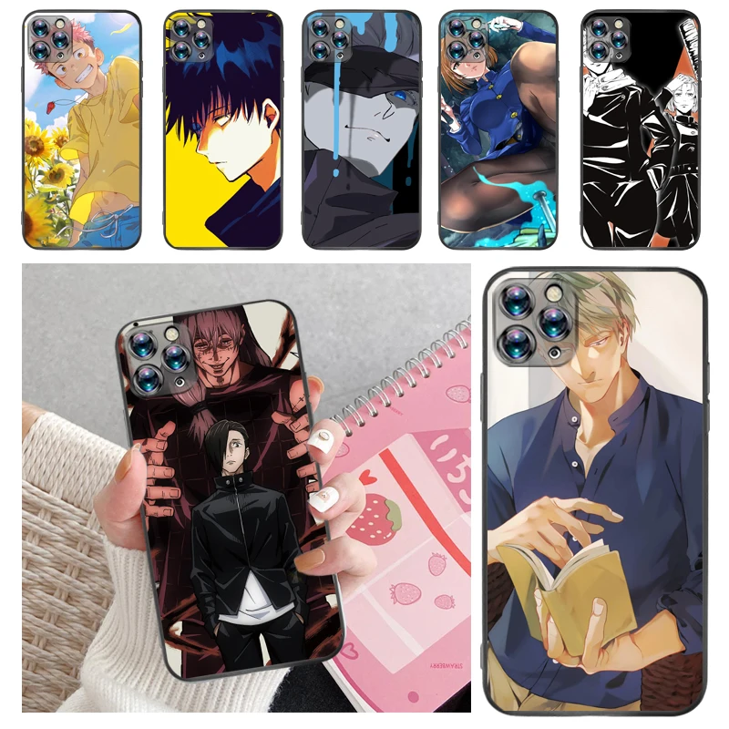 

Jujutsu Kaisen Fushiguro Megumi Yuji Itadori Satoru Gojo Sukuna Phone Case For iPhone 12 Mini SE 2020 Pro MAX Cases Soft TPU