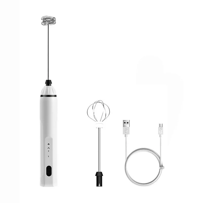 

USB Charging Handheld Electric Egg Beater Household Milk Frother Eggbeater Small Stirrer Milk Bubbler Cream Beater Baking Tool