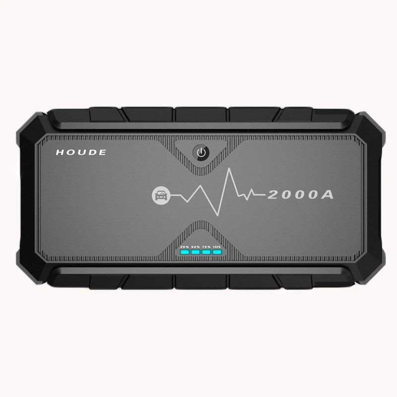 

12V Car Jump Starter 2000A Auto Starting Device Petrol Car Starter Car Vans Truck Booster Dual USB Charging Port With LED Flash