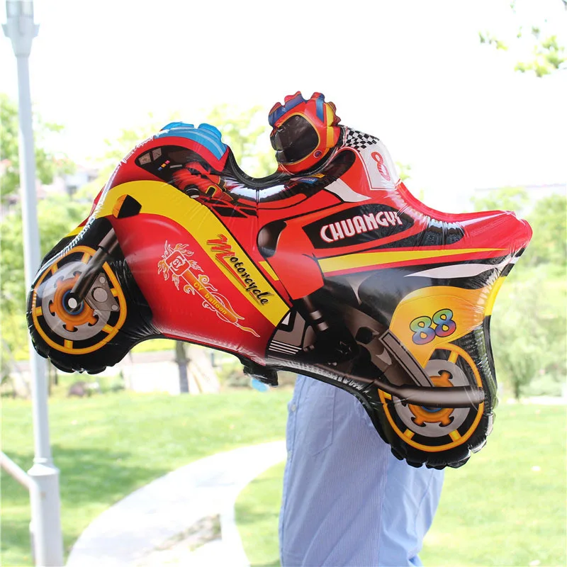 1 шт. воздушный шар из алюминиевой фольги в виде мотоцикла|Воздушные шары и