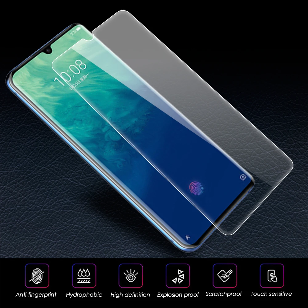 Закаленное стекло для ZTE Blade 10 A7 2020 защитное с полным покрытием A5 A3 HD защитная