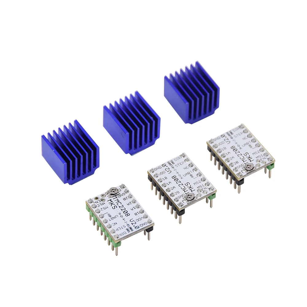 5 шт. драйвер шагового двигателя Makerbase MKS TMC2208 V2.0 запасные части для 3D принтера ELF