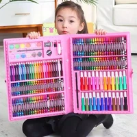 208 colors1set cute color pen oil stick creative color graffiti pen child painting supplies student stationery package kid gift
