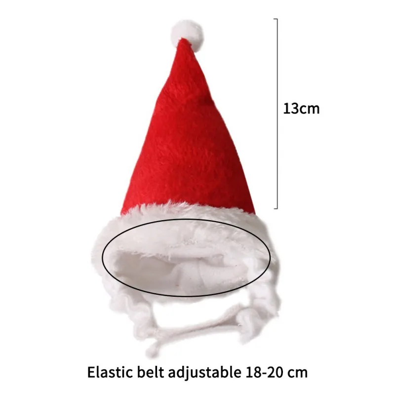 Костюм для домашних животных в виде морской свиньи Рождественская шляпа шарф с