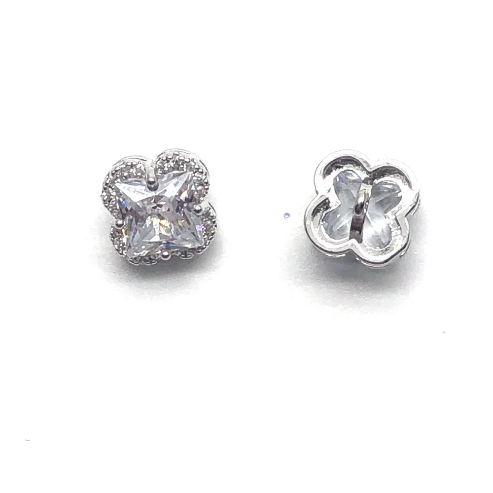 Квадратные хрустальные пуговицы 5 шт./лот с фианитом для пальто декоративные