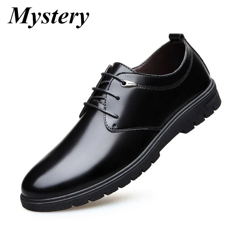 Новинка Высококачественная кожаная мужская деловая модельная обувь в