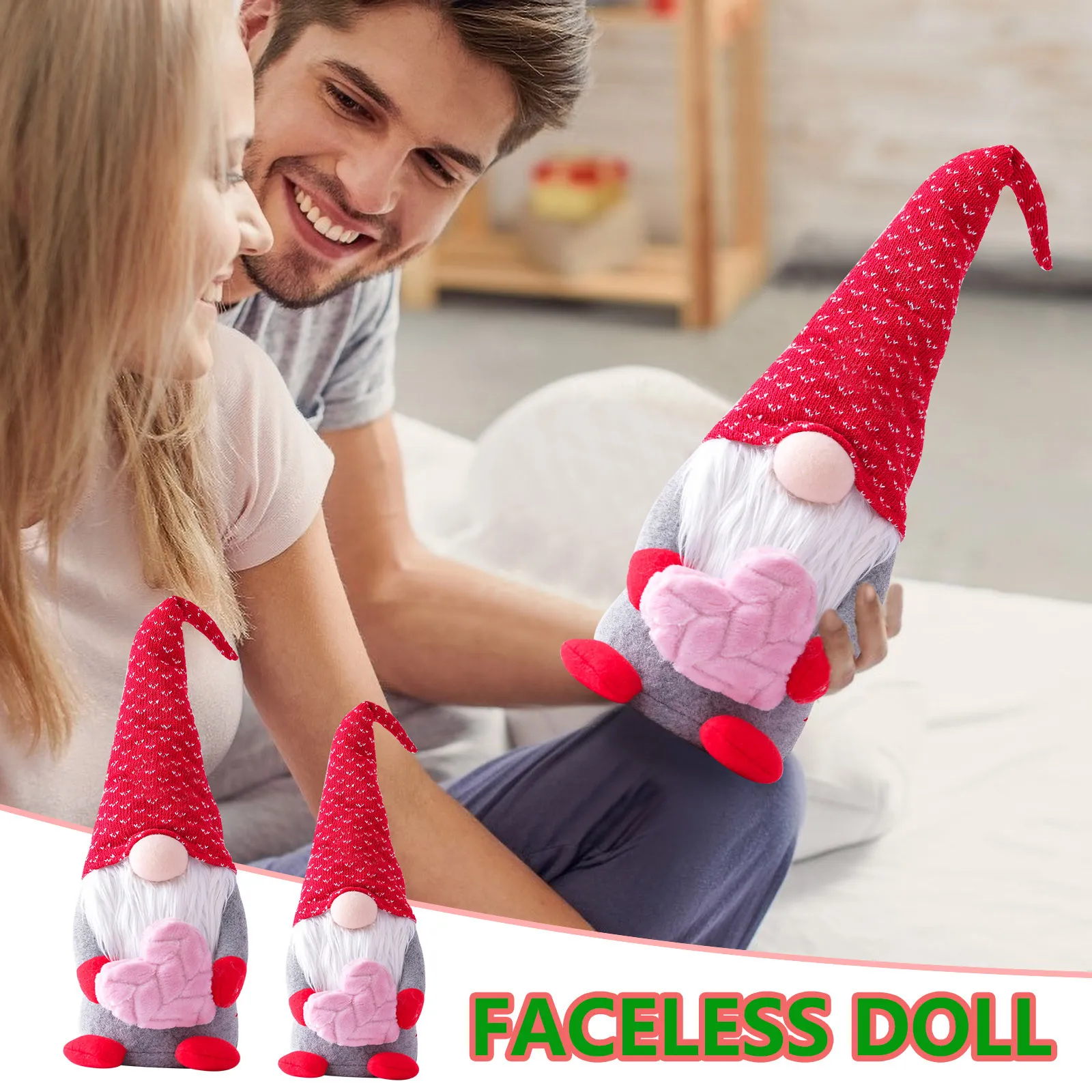 Конверт и любовь шведский гном Санты без лица Плюшевые украшения на День святого