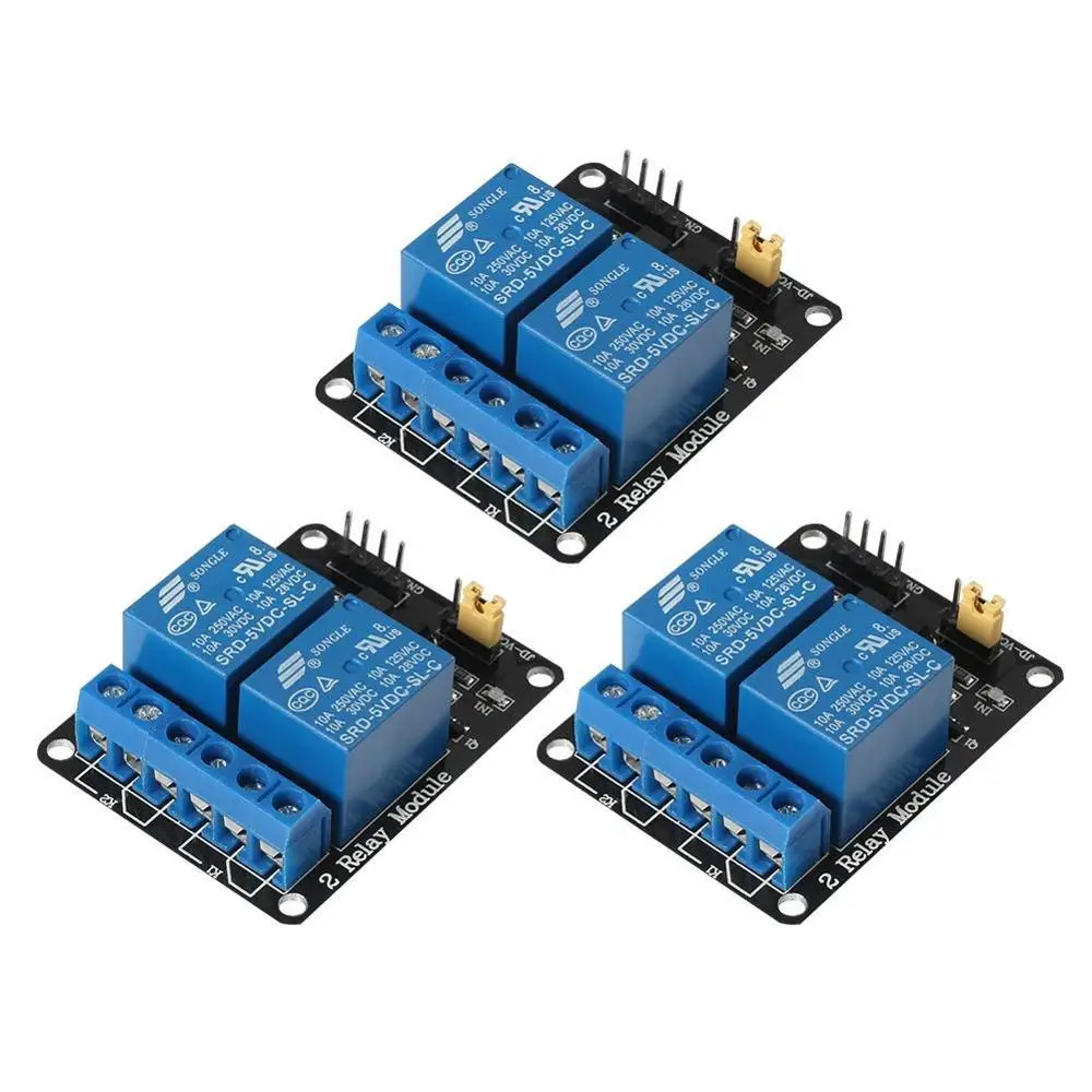 2 канальный релейный модуль постоянного тока 5 В для Arduino UNO R3 DSP ARM PIC AVR STM32 Raspberry Pi