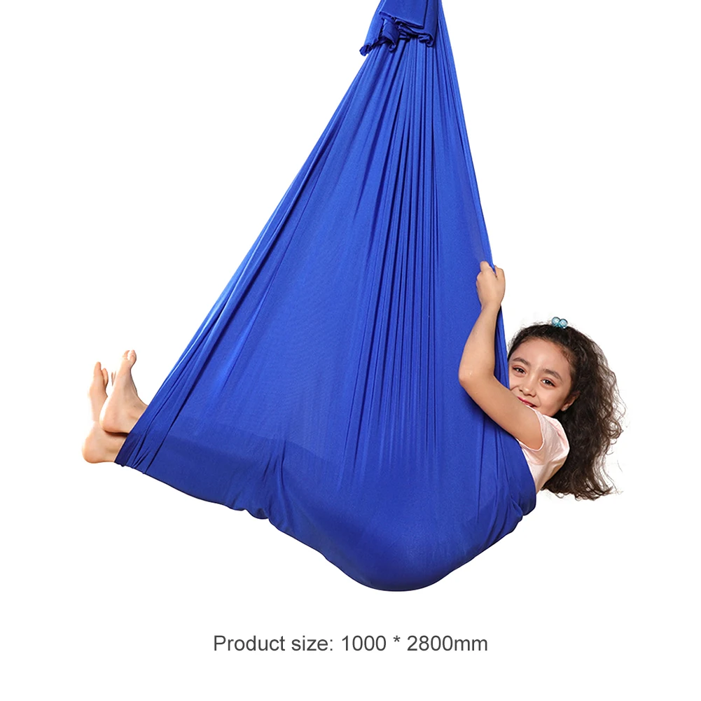 

Kids Adult Swing Hammock Cotton Outdoor Indoor Learning Steady Stress Reliver Funny Safety Sports Seat Swing Cuddle Up to 50kg