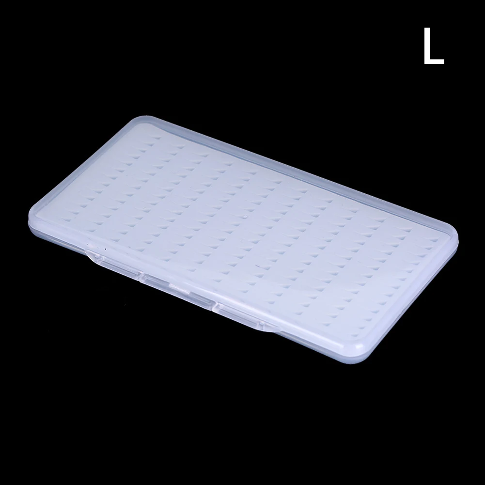 

Portable Slim Clear Easy Grip Foam Plastic Fly Fishing Box Holds Flies Hold Case Excellent Workmanship Long Service Life