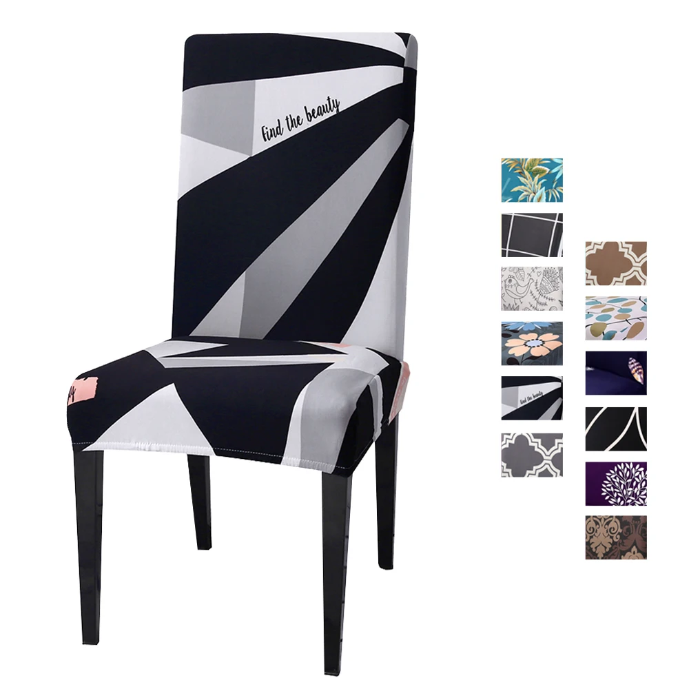 1/2/4 шт. печатные эластичные чехлы на кресла Seat стулья съемным моющимся растянуть