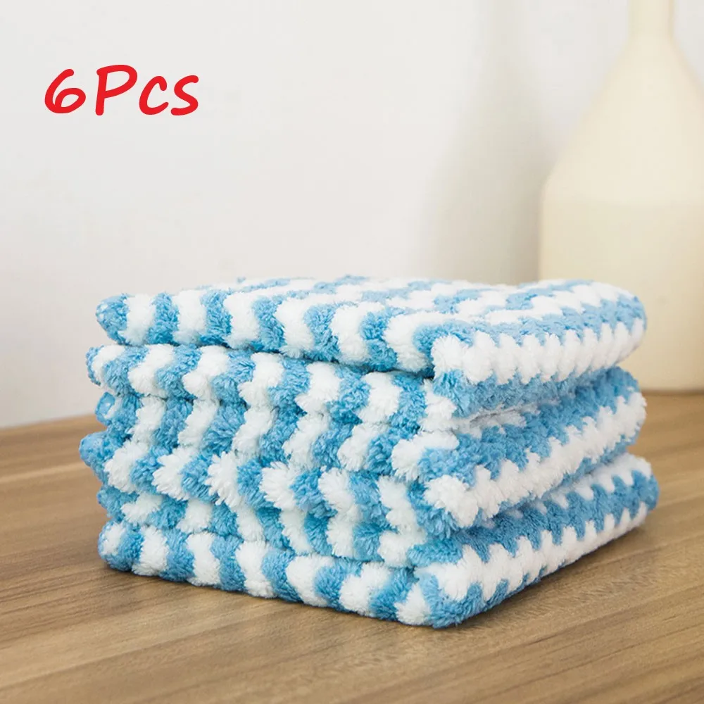 

6 шт., впитывающие полотенца из микрофибры