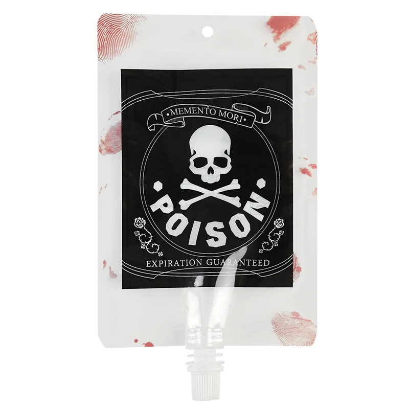 

Blood Bags for Drinks Party Favor Halloween Party Decorations Reusable Vampire Drink Pouch Dispenser for Halloween Day