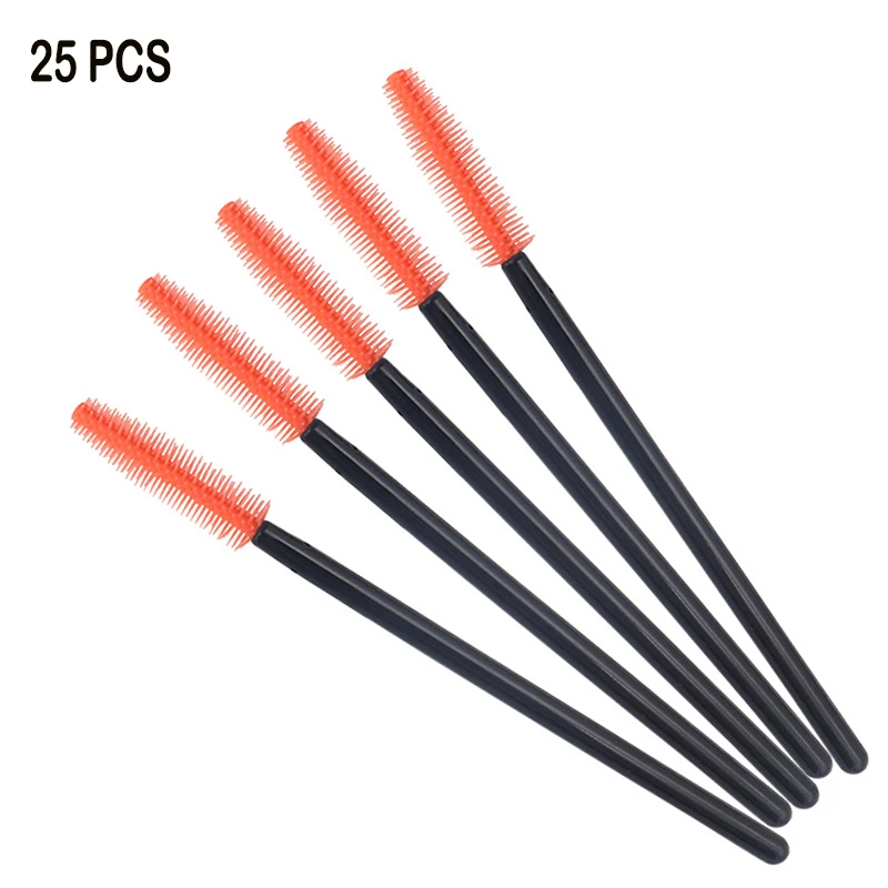 08 50pcs Disposable Eyelash Brush Makeup Brushes Mascara Wands Applicator Spoolers Eyebrow Brush For Eyelash Extension Makeup Tools - Handle Color: 08