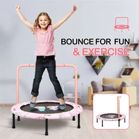 36 inch trampoline with removable handle children elastic bed to jump fitness children grow taller jumping trampolin children