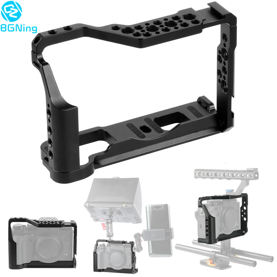 BGNing CNC алюминиевый корпус для фотоаппарата Fujifilm X T3 /XT3 /XT2 /X T2 DSLR Стабилизатор