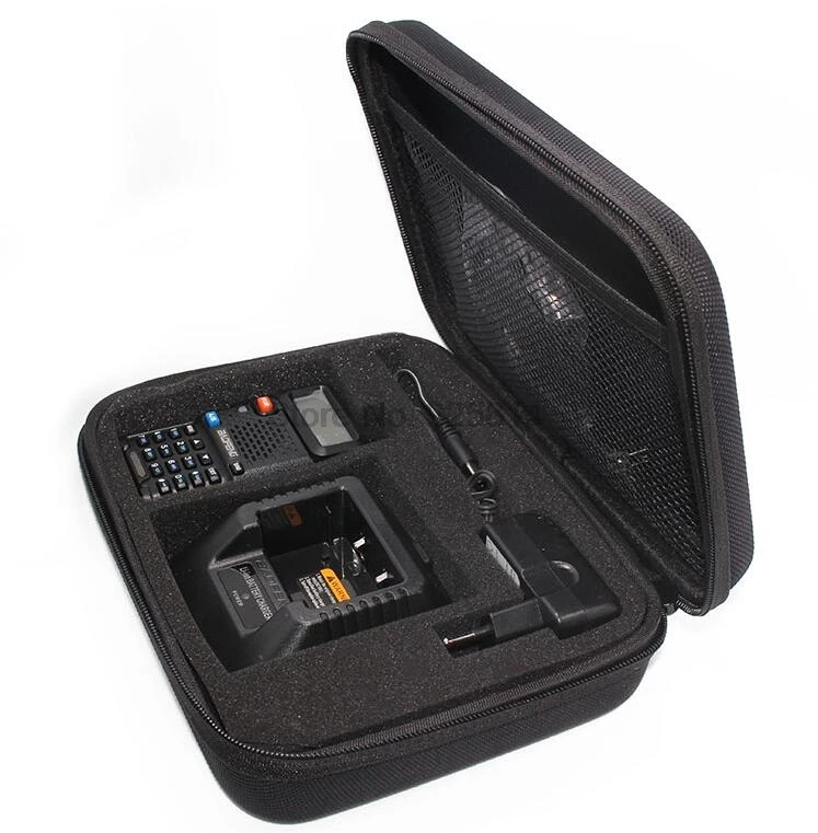 Через dhl или ems 20 шт Двухсторонний чехол для радио BAOFENG UV 5R/A/B/C/D/E PLUS TYT Walkie Talkie Bag
