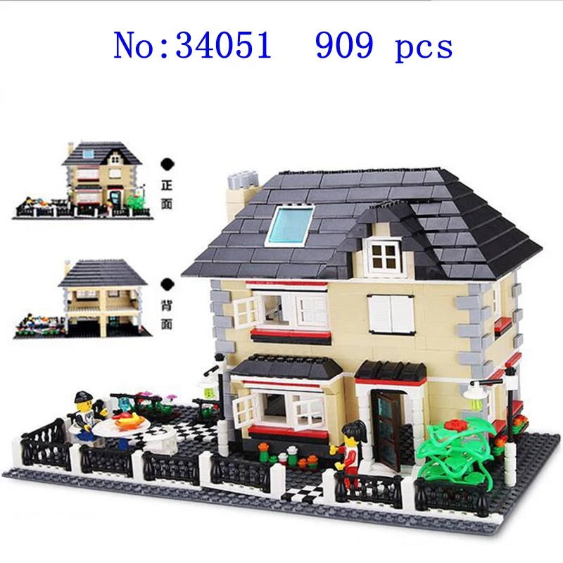 DIY Горячая продажа уличное создание архитектура города ИНН деревенский дом семья