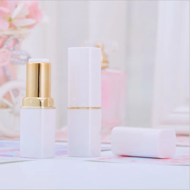 

30/50pcs Empty Lipstick Tube Square White Lip Balm Tubes DIY Homemade Makeup Cosmetics Containers Tool Refillable Bottles