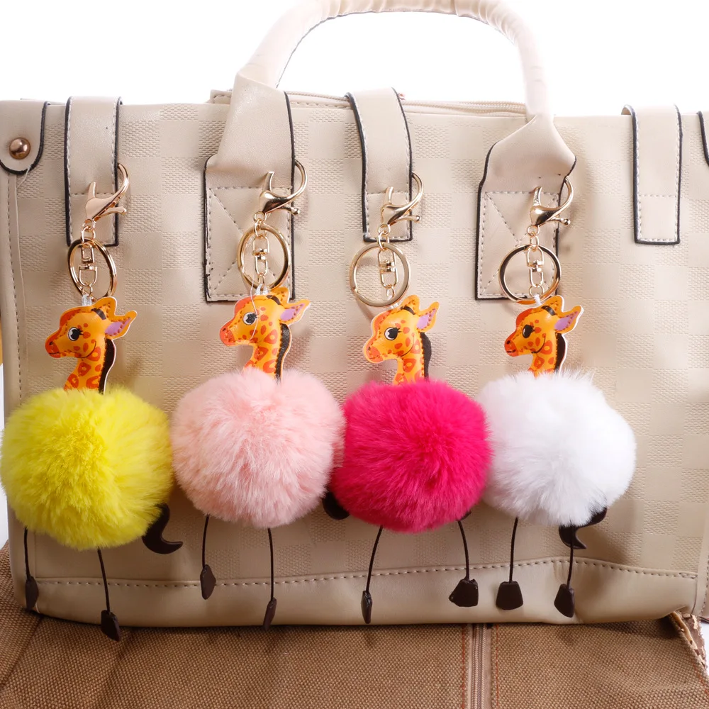 

Giraffee 1pc Toy Keychain Car Key Ring Birthday Gifts For Children Accessories