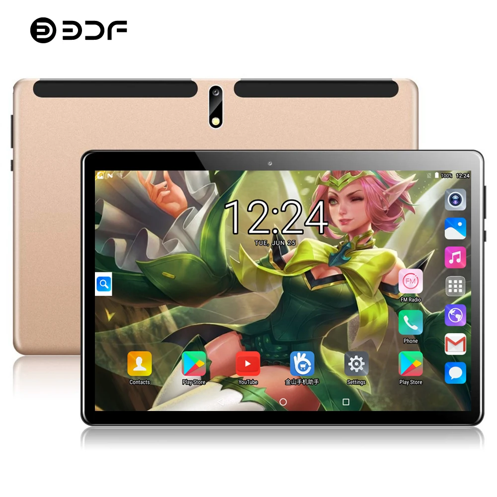 BDF новая система 10 дюймов планшет 4G LTE телефонный звонок Android 9 0 WiFi Bluetooth 8 ГБ/128 ГБ Tab