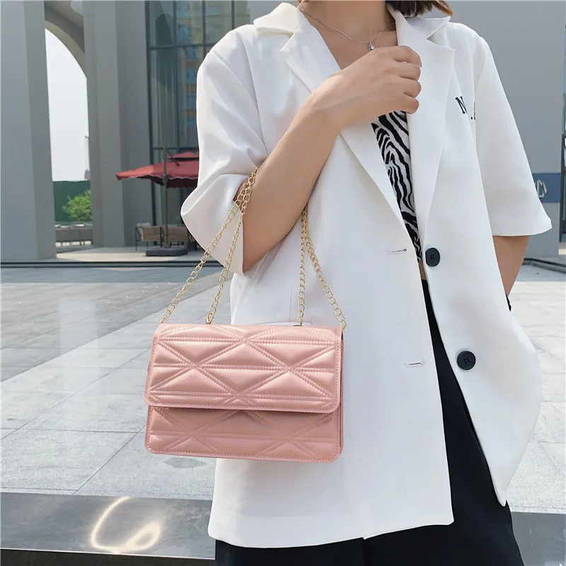 

Luxury Brand Design Crossbody For Women 2021Summer New Trendy Fashion Simple Shoulder Messenger Bag Small Leather Female Handbag