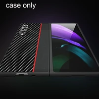for zfold 3 cases carbon fiber texture leather shockproof cover for zfold anti fall back cover type cases x7g3
