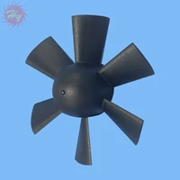 1 pc hy rc plane model accessories 55mm 6 leaf ducted fan blades no include airduct without df