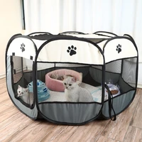 portable folding pet tent dog house durable dog fence for dogs cats breathable delivery room outdoor pet playpen kennels cage