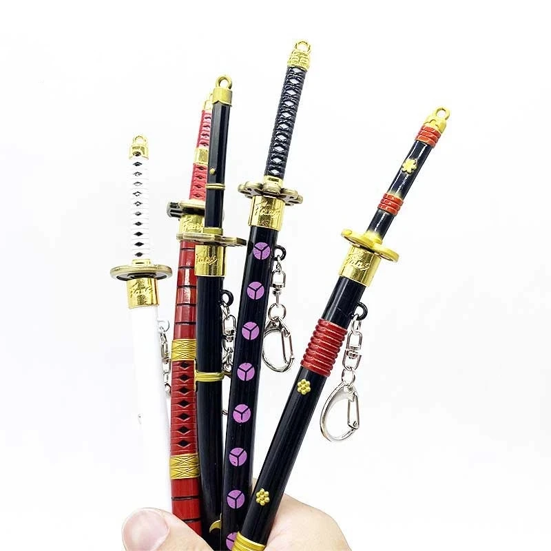 22 см ророноа Зоро металлический меч искусственный аниме цельный кусок с ножом