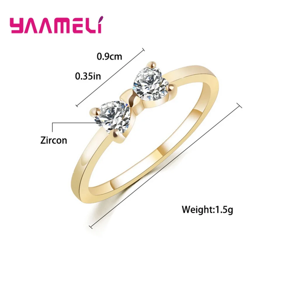 Женское кольцо с двумя кристаллами из серебра 925 пробы|Кольца| |