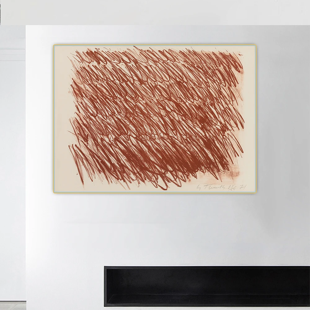 Citon Cy Twombly 》 без названия 49 картина маслом на холсте художественный постер фон для