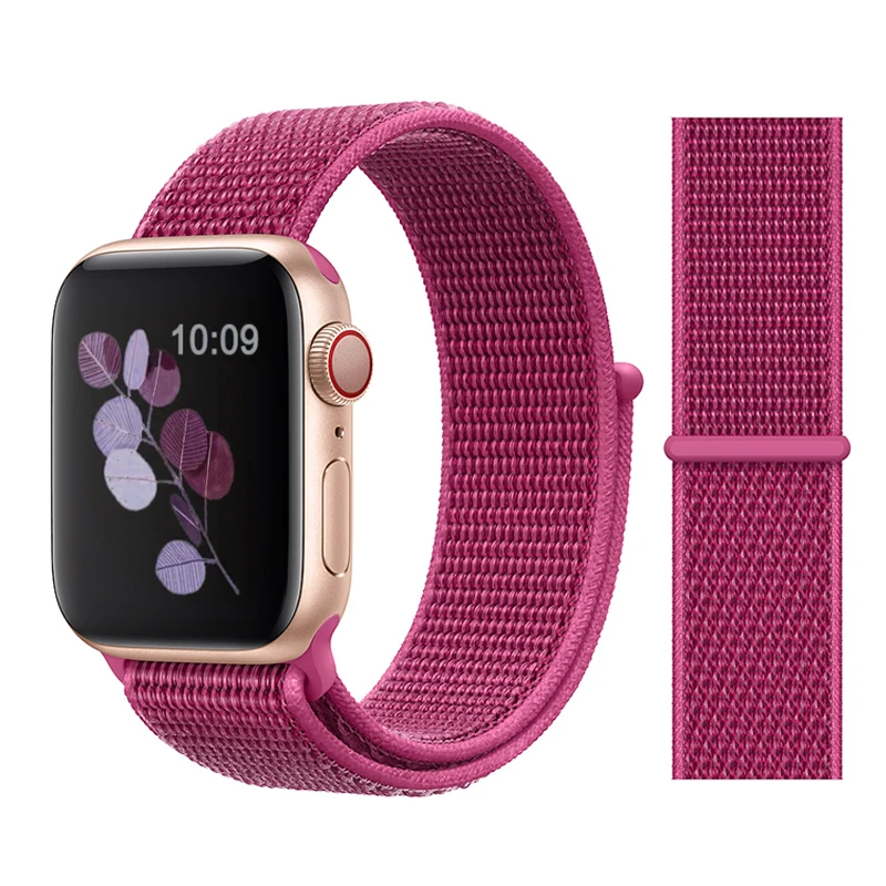 Dragon Fruit Спортивная петля для Apple watch Band 4 5 correa iwatch 3 2 1 42 мм 38 мм 44 мм 40 мм Apple watch ремешок браслет pulseira аксессуары - Цвет ремешка: Dragon Fruit
