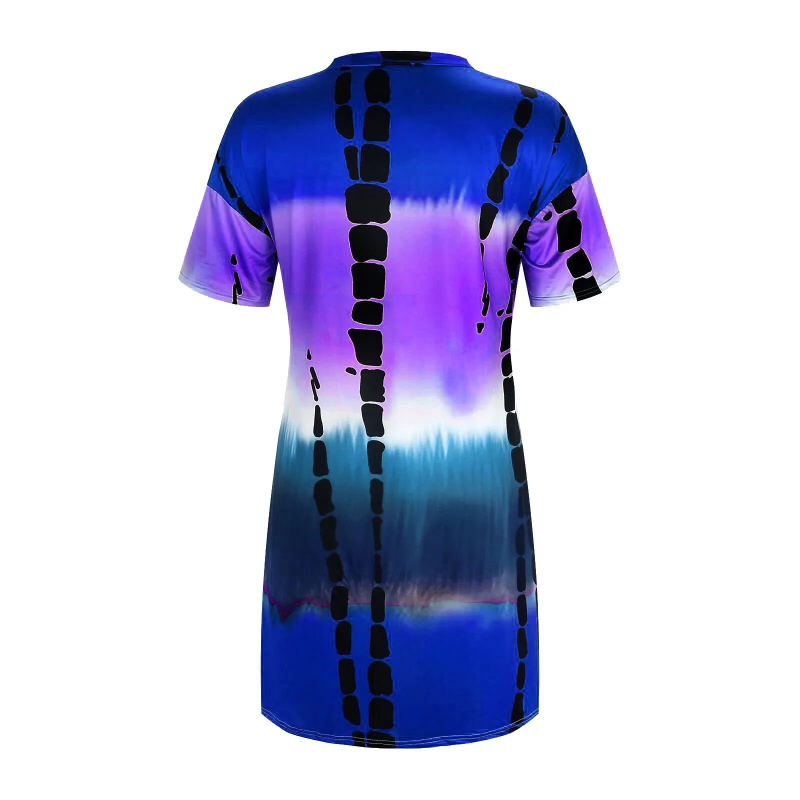 

Plus Size Dresss For Women 2021 Summer Fashion Casual V-neck Short Sleeve Open Back Sexy Dress Woman Casual Loose Dress#35