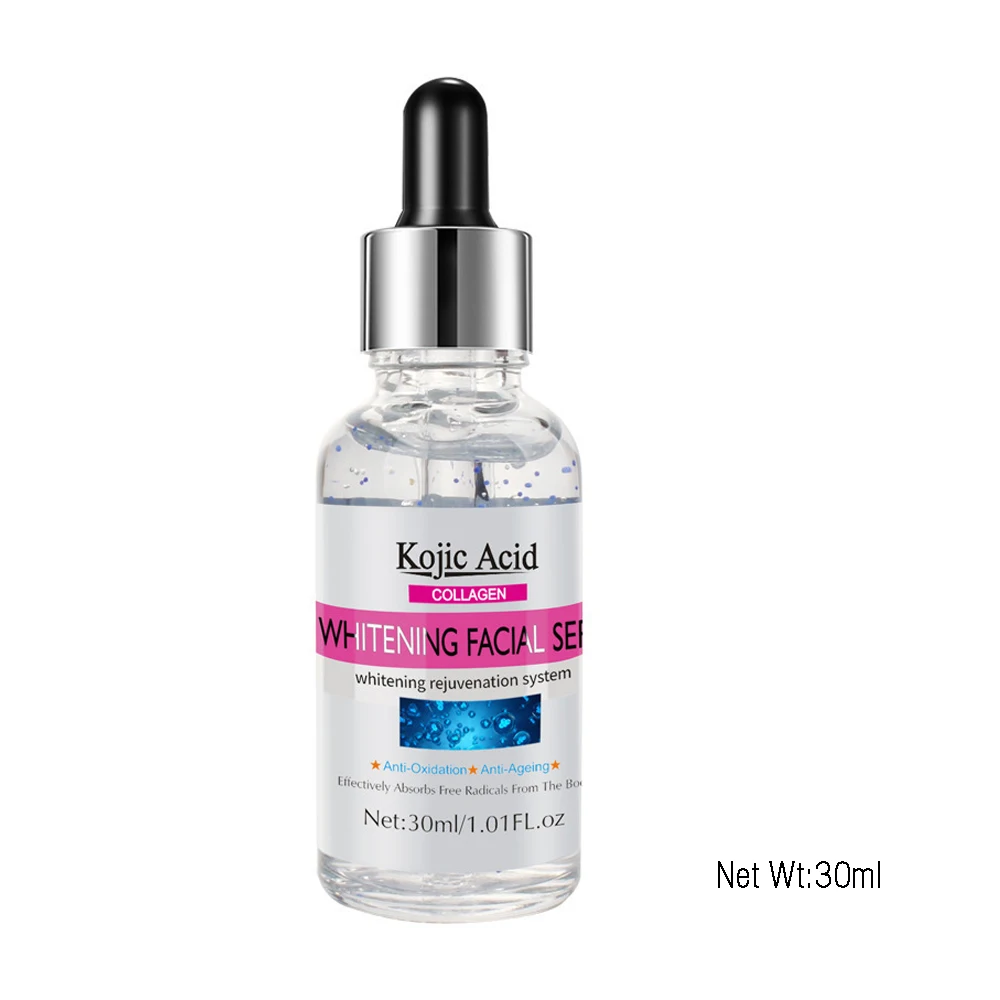 

Kojic Acid Collagen Whitening Facial Serum Moisturizing Shrink Pore Anti Aging Anti Wrinkle Face Essence 30ml