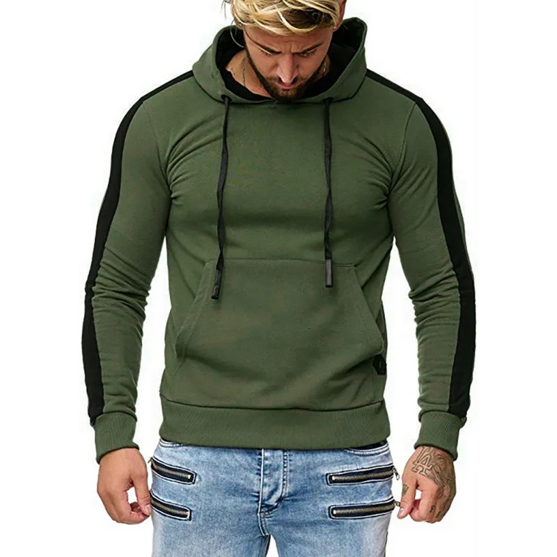 HEFLASHOR 2019 мужские осенние толстовки повседневные полосатые свитшоты уличные топы