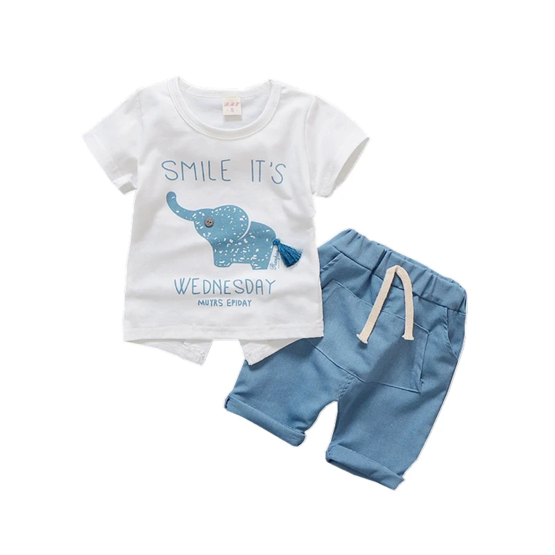 

Комплект одежды для маленьких мальчиков и девочек; Летние топы и шорты; Хлопковый детский спортивный костюм; Костюм для первого дня рождени...