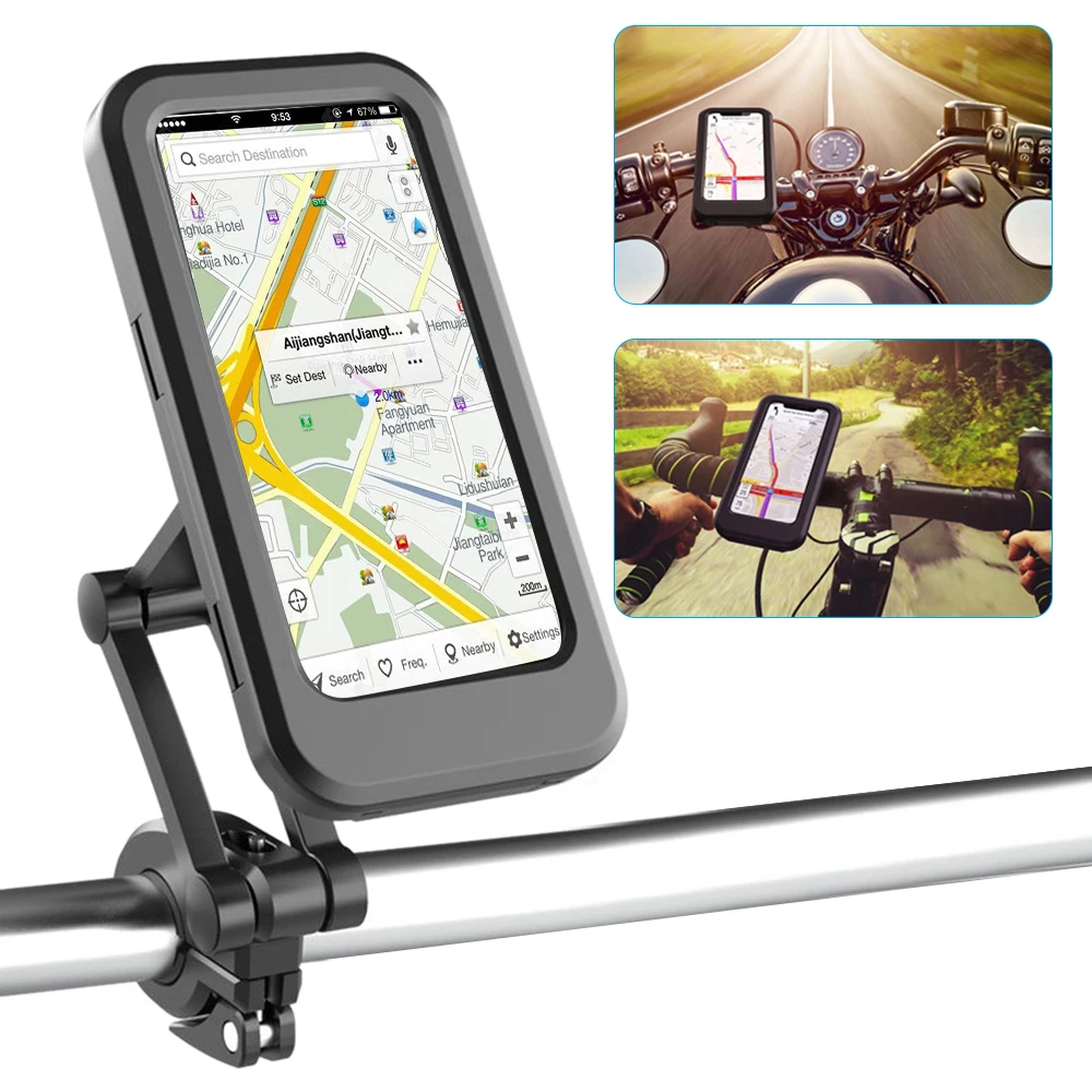 Регулируемый водонепроницаемый велосипедный держатель для телефона