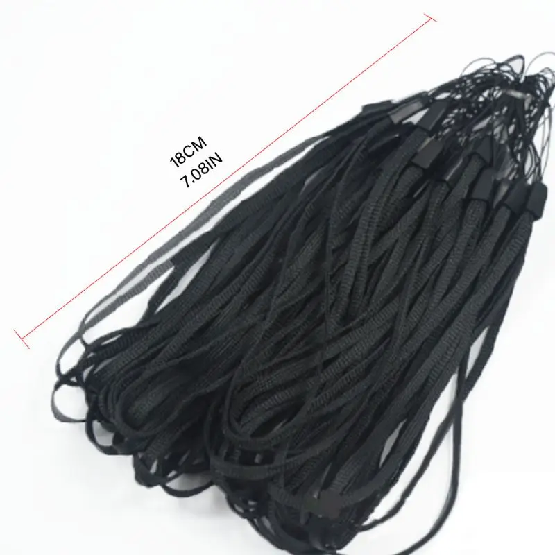 

100pcs Wrist Lanyard 18cm Length Phone Strap for Mobile MP3 MP4 Camera Meters A9LB