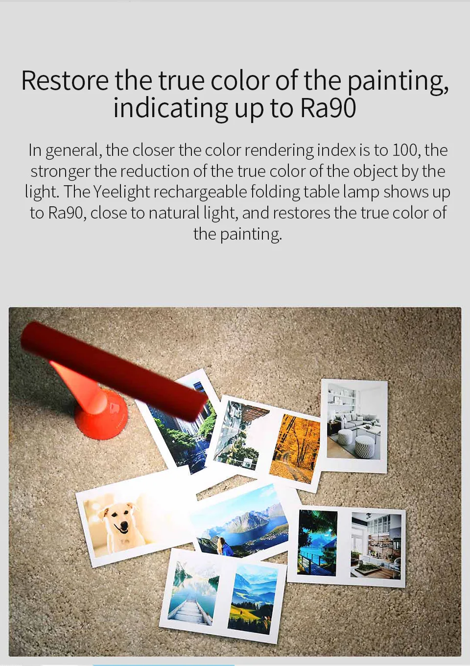 Xiaomi Mijia YEELIGHT Yeelight Складная заряжаемая настольная лампа светодиодный портативный стол для обучения стол в общежитие освещения